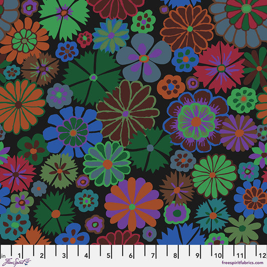 FOLK FLOWER Dark PWGP204 Kaffe Fassett Collective AUGUST 2024