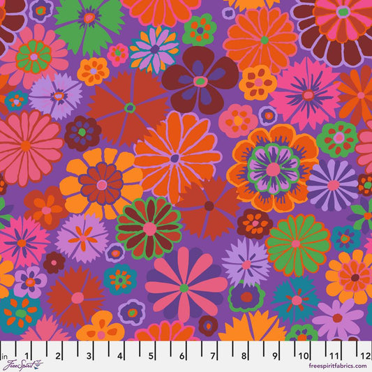 FOLK FLOWER Red PWGP204 Kaffe Fassett Collective AUGUST 2024
