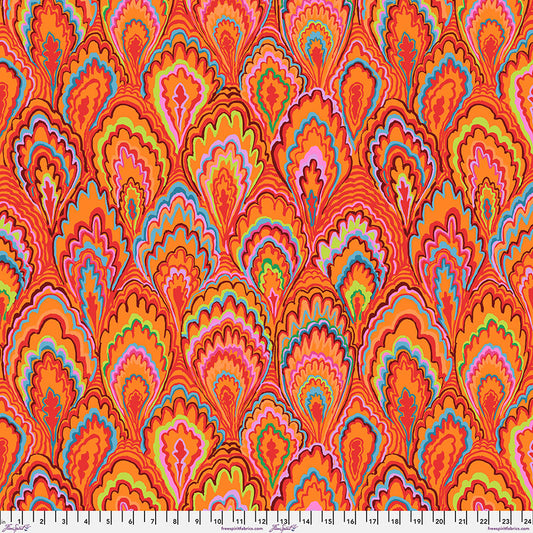 MARBLE SCALLOPS Red PWGP207 Kaffe Fassett Collective FEBRUARY 2025