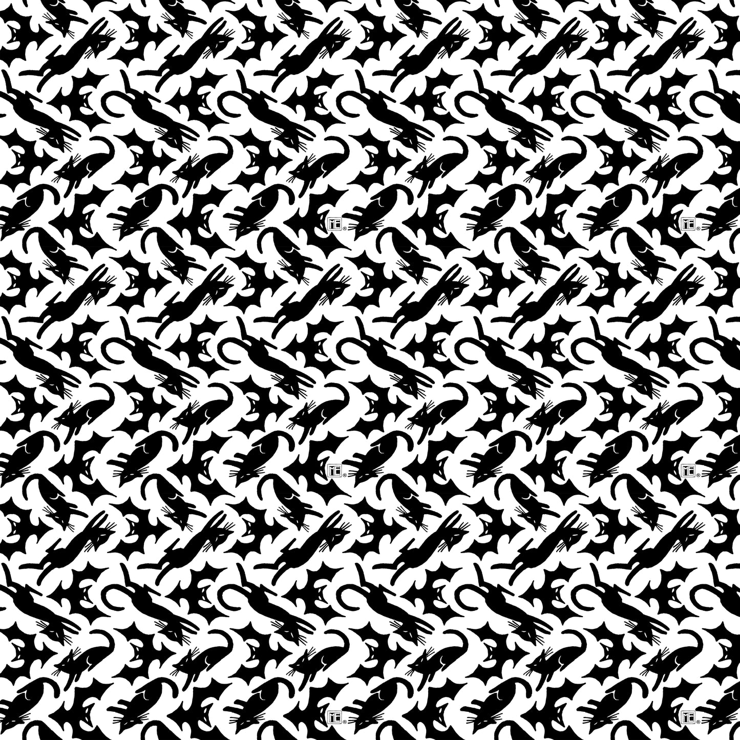 ***SALE***CAT SCATTER - White - Spooky Cute Halloween PWMY001.WHITE Mary Engelbreit - May 2025