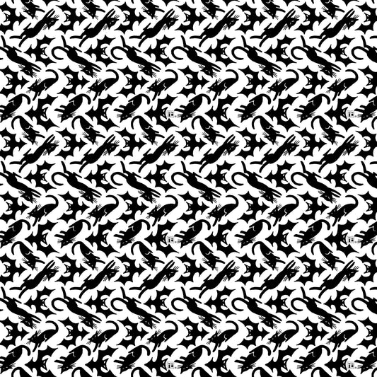 ***SALE***CAT SCATTER - White - Spooky Cute Halloween PWMY001.WHITE Mary Engelbreit - May 2025