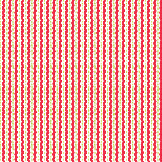 ***SALE***CHRISTMAS RICK RACK - RED - So Much Joy PWMY019.RED Mary Engelbreit - June 2025