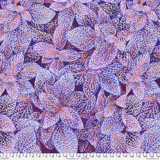 FITTONIA BLUE PWPJ129 Philip Jacobs Kaffe Fassett Collective AUGUST 2024
