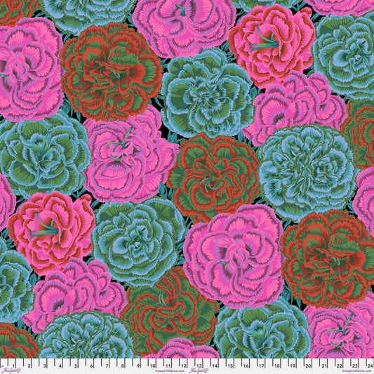 PICOTEE CARNATIONS Dark PWPJ133 Kaffe Fassett Collective August 2025