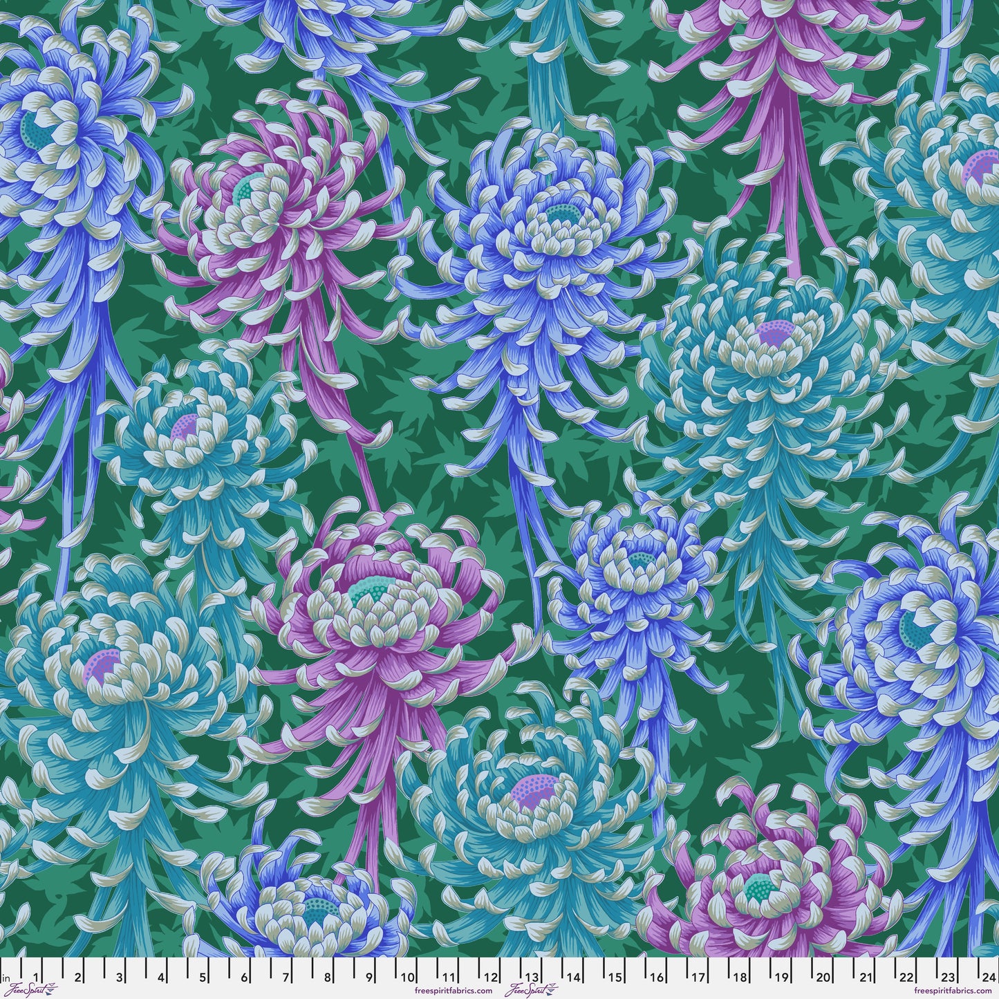 SPIDER MUMS Cool PWPJ135 Kaffe Fassett Collective August 2025