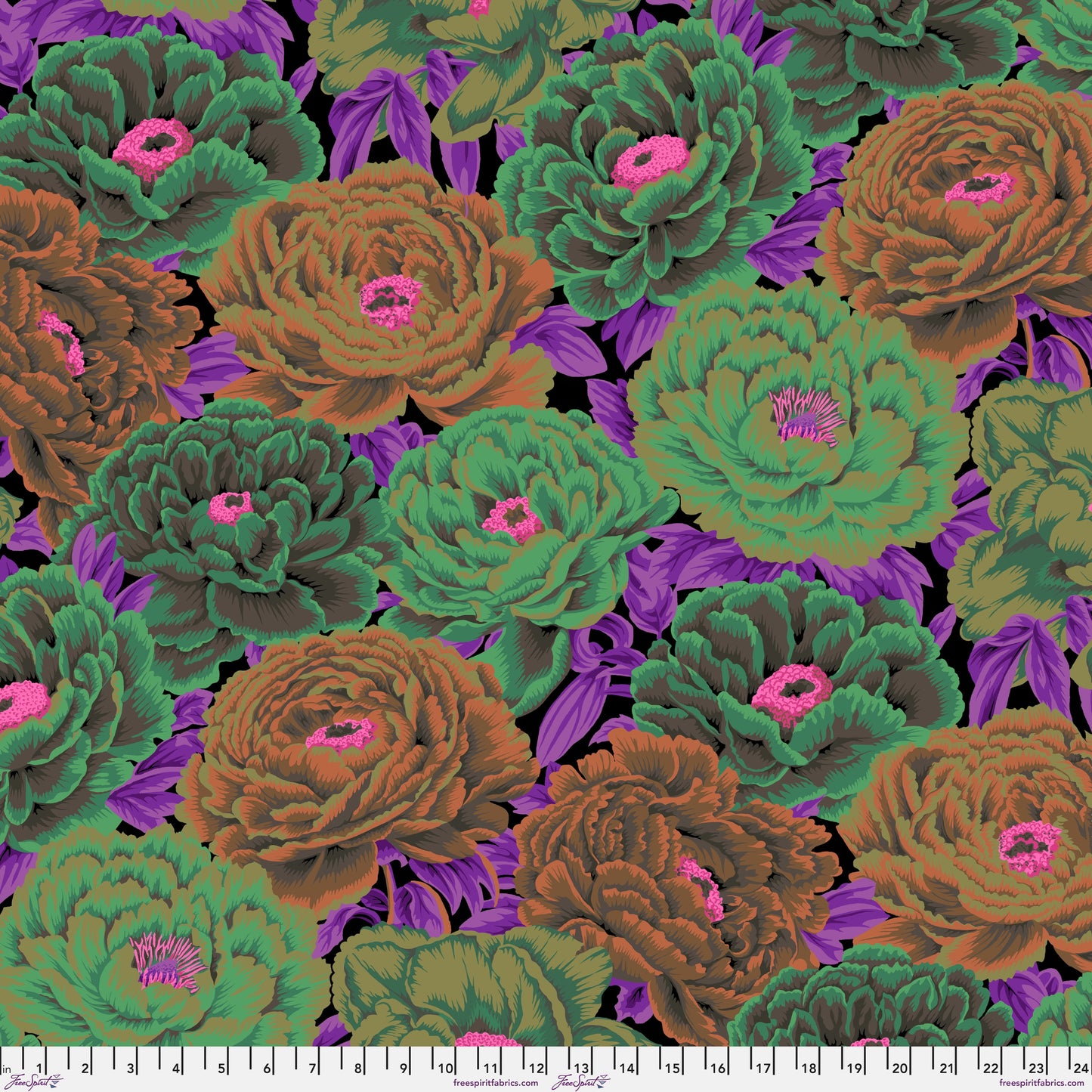 TIBETAN PEONY Dark PWPJ136 Kaffe Fassett Collective August 2025
