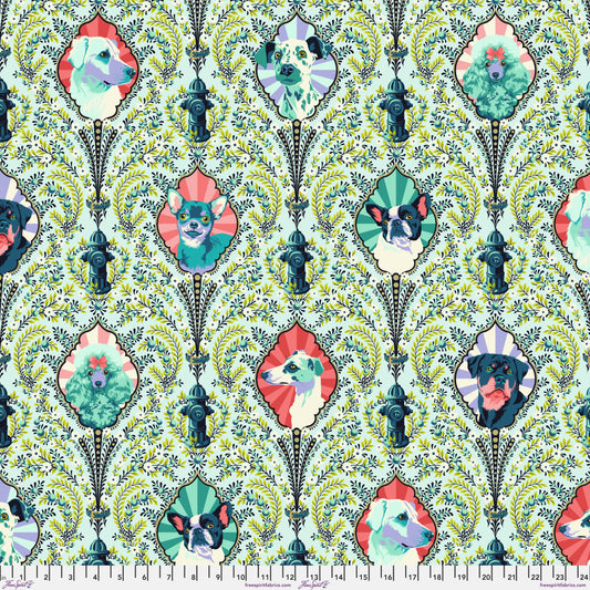***SALE*** PUPPY DOG EYES - BLUEBELL -  Metallic Besties PWTP213.BLUEBELL Tula Pink