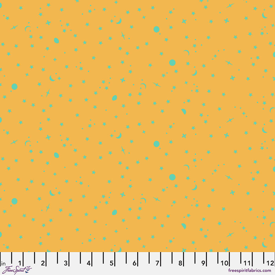 SPACE SPRINKLES- PAPAYA - True Colors PWTP254.PAPAYA - Tula Pink - APRIL 2025