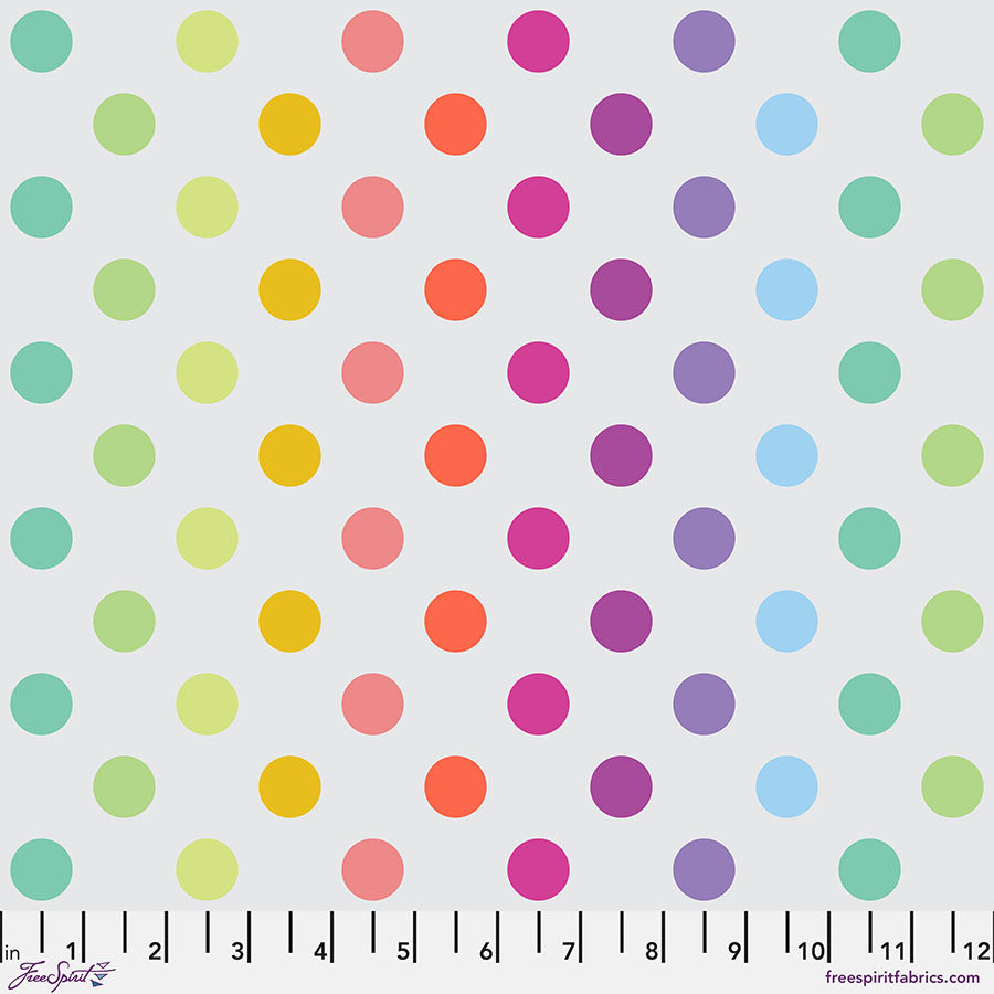 PRE-ORDER - DISCO POMS - WHISPER True Colors Graywork PWTP262.WHISPER - Tula Pink - October 2025