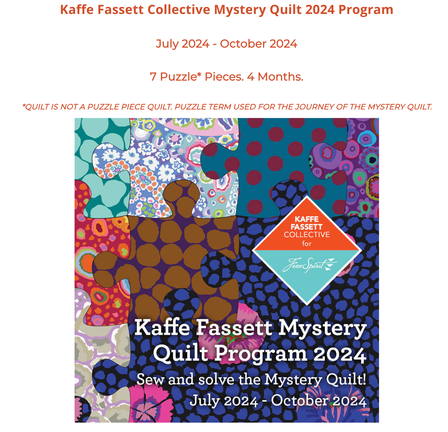 KAFFE MYSTERY BOM - July 2024 Choose your color way