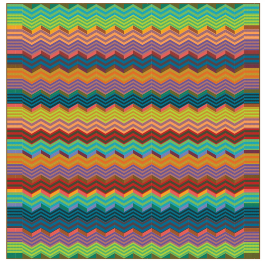 Rosita Zigzag Bright Quilt- Download PDF Pattern