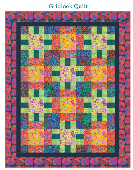 GRIDLOCK QUIlT KIT 71" X 89" - Kaffe Fassett Collective February 2025