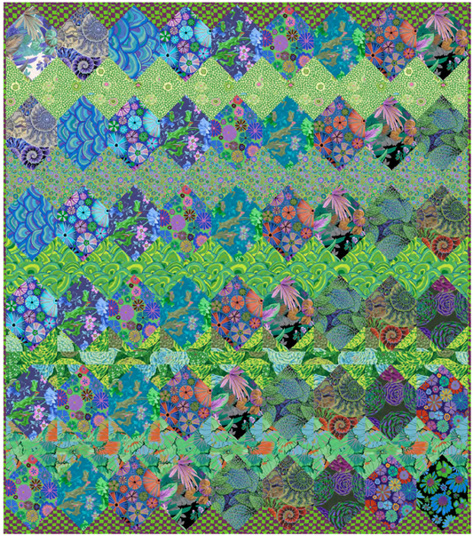 Facets Cool Quilt - Download PDF Pattern