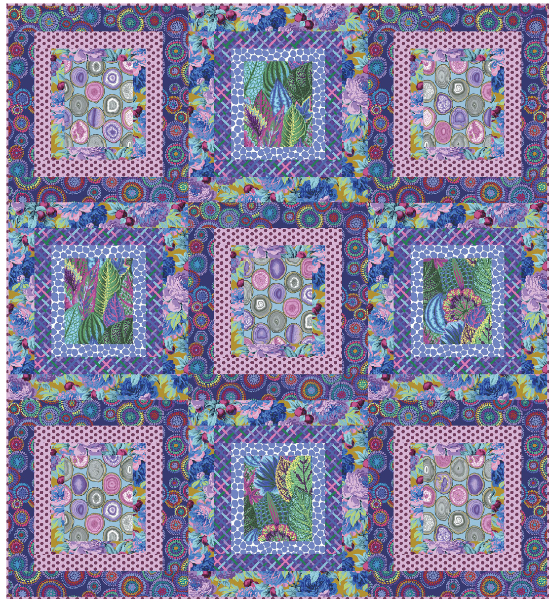 Purple Ripples - Download PDF Pattern