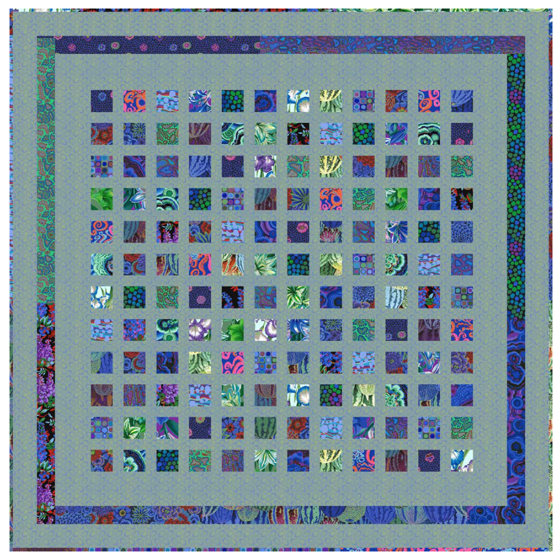 Swatched Ocean Quilt - Download PDF Pattern