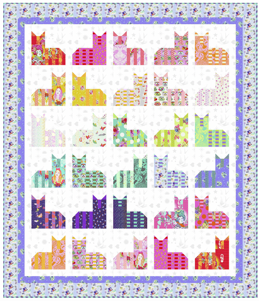 Cheshire Cats Flake Quilt - Download PDF Pattern