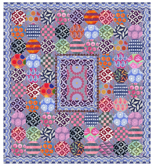Mediterranean Tiles Quilt - Download PDF Pattern