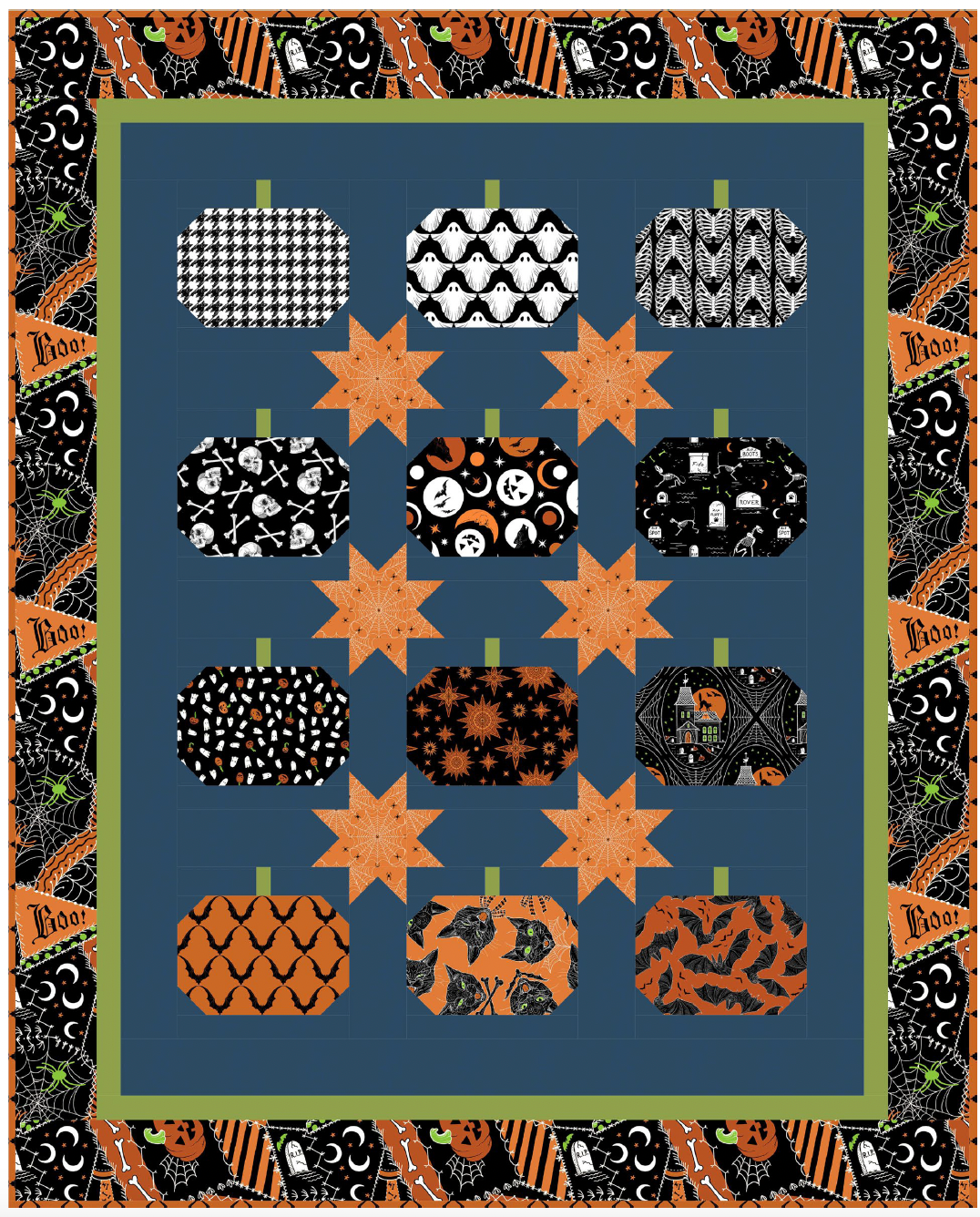 Pumpkin Patch Quilt - Download PDF Pattern