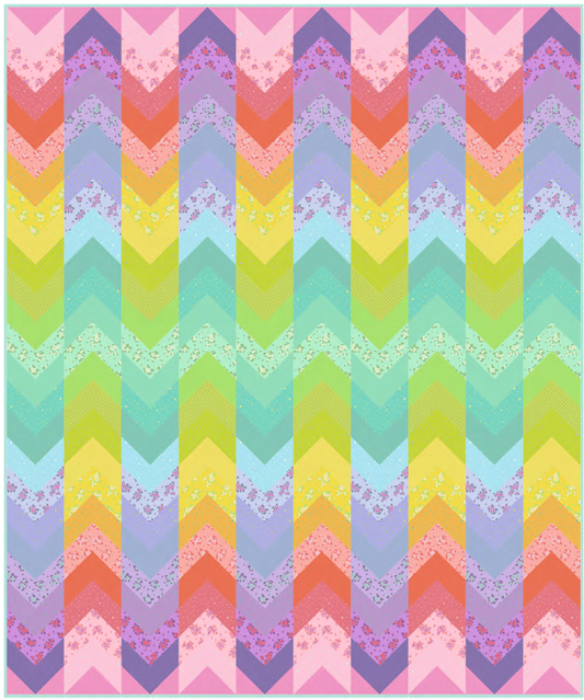 Tula Pink True Colors – Woven Ribbons Quilt Kit 80" x 93.5"