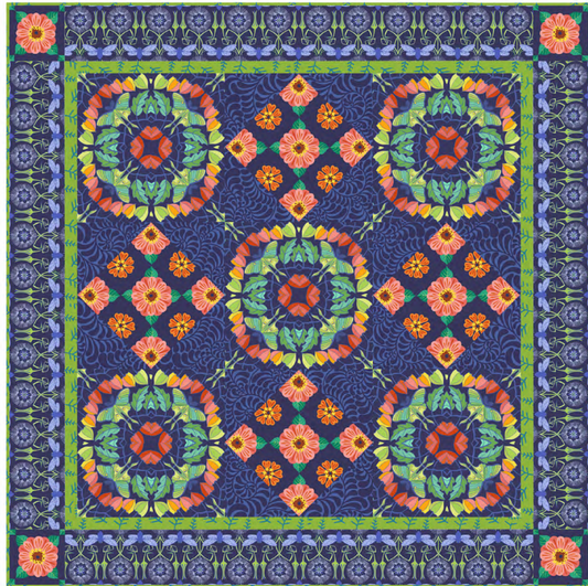 Night Garden Quilt - Download PDF Pattern