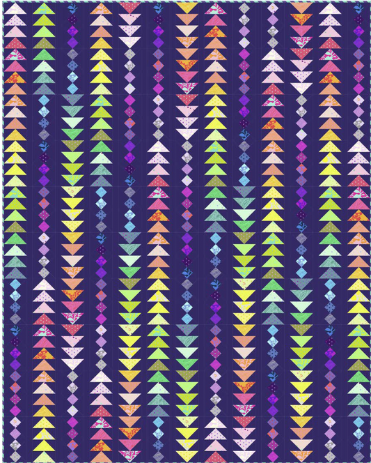 Stardust Dark Quilt - Download PDF Pattern