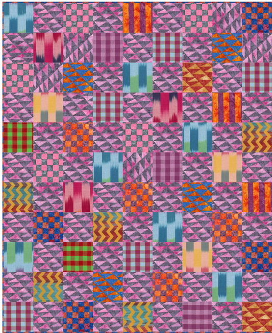 Pink Flags Quilt - Download PDF Pattern