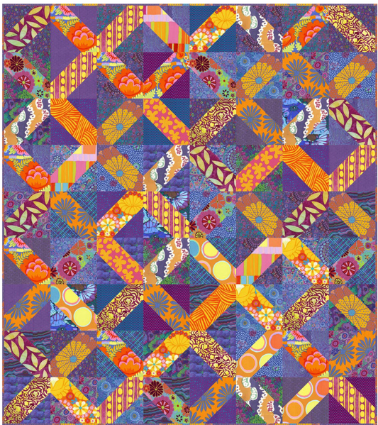 Eclectic - Blue Quilt - Download PDF Pattern