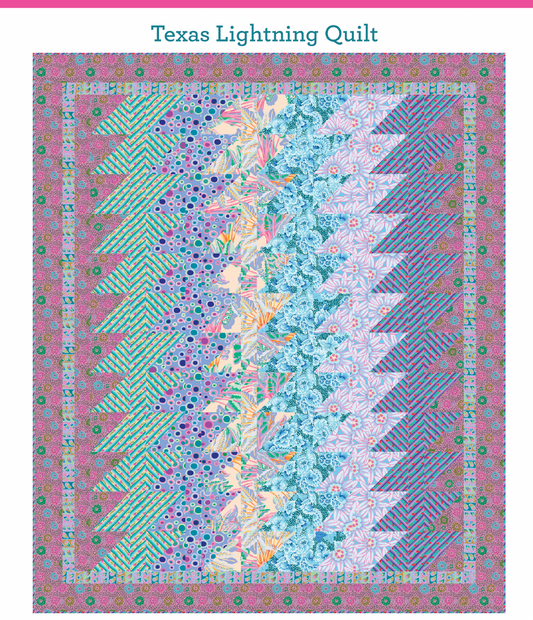 Pre-order Texas Lightning Quilt Kit - December 2025 - Kaffe Fassett Collective From the Archives
