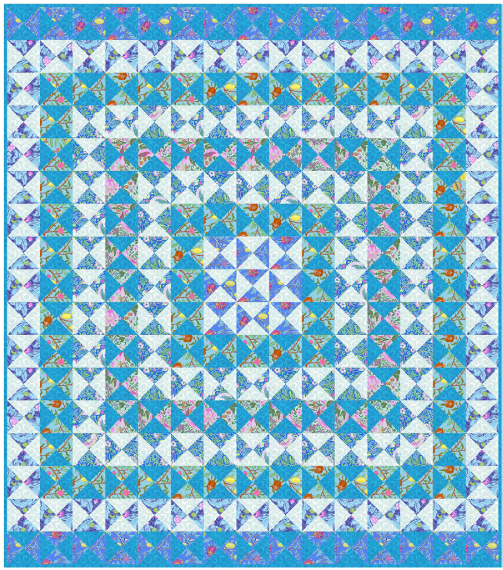 Broken Lace and Old Dishes Quilt - Download PDF Pattern