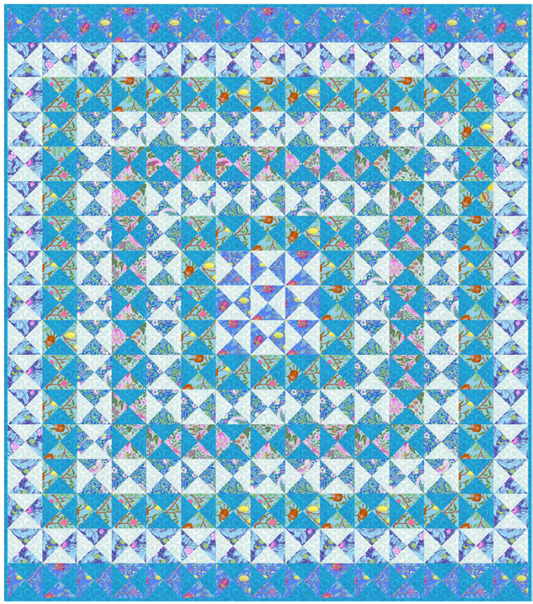 Broken Lace and Old Dishes Quilt - Download PDF Pattern