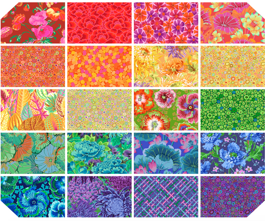 5" - 42pcs- CLASSIC PLUS CHARM PACK- SPECTRUM FB6CPGP Kaffe Fassett Collective