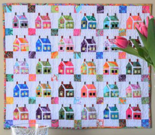 The House that Kaffe Built Quilt - Download PDF Pattern