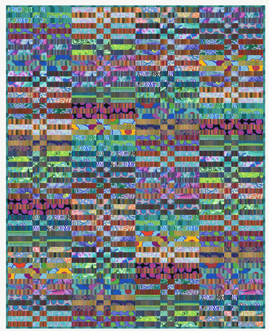 Great Fences Quilt - Cool - Download PDF Pattern