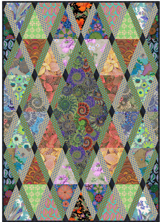 Elegant Diamonds in the Rough Quilt - Download PDF Pattern