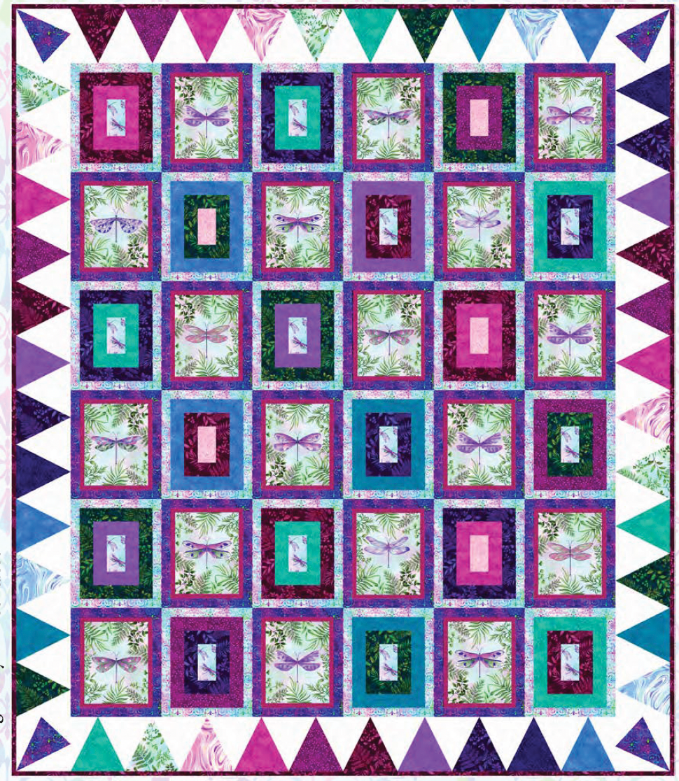 Dragonfly Garden Quilt - Download PDF Pattern