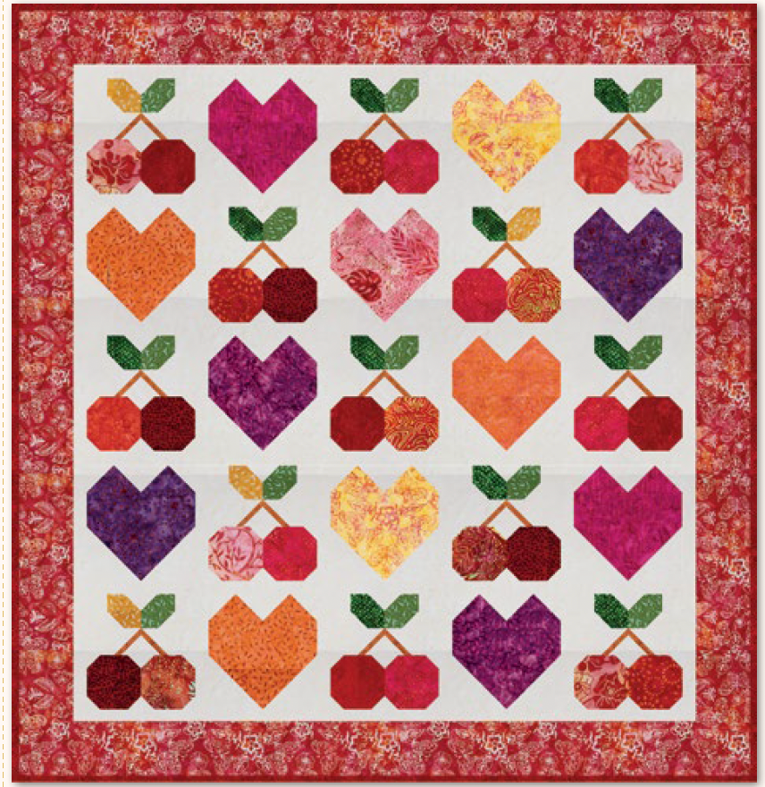 Cherries Jubilee Quilt- Download PDF Pattern