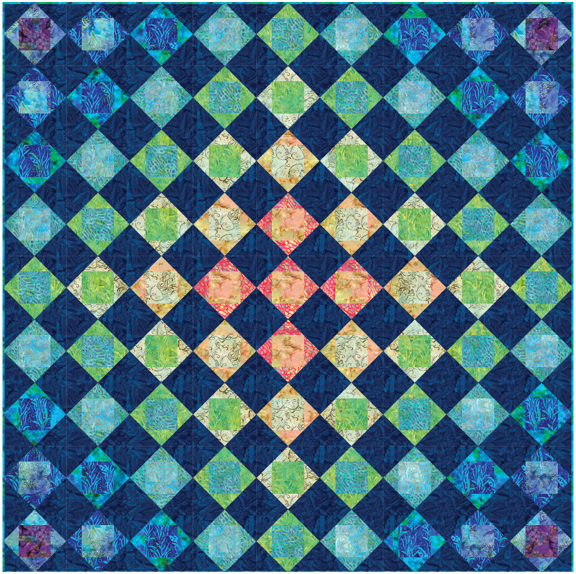 Diamond Transparency Quilt- Download PDF Pattern