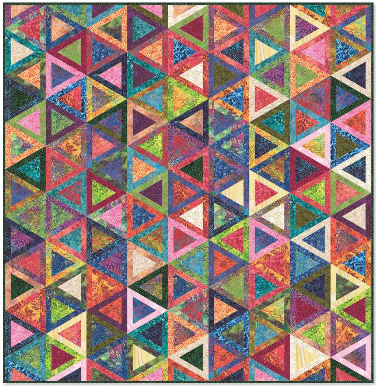 Wild Waves Batiks Quilt- Download PDF Pattern