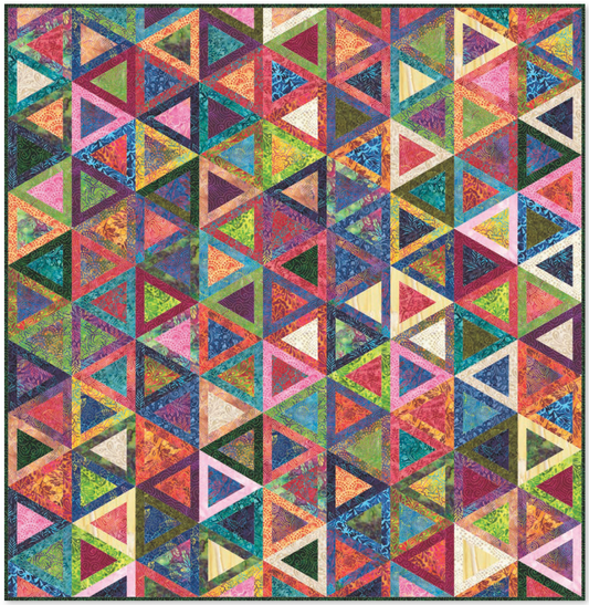 Wild Waves Batiks Quilt- Download PDF Pattern