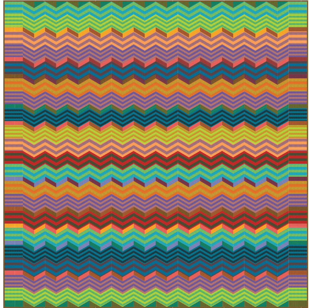 Rosita Zigzag Bright Quilt - Download PDF Pattern