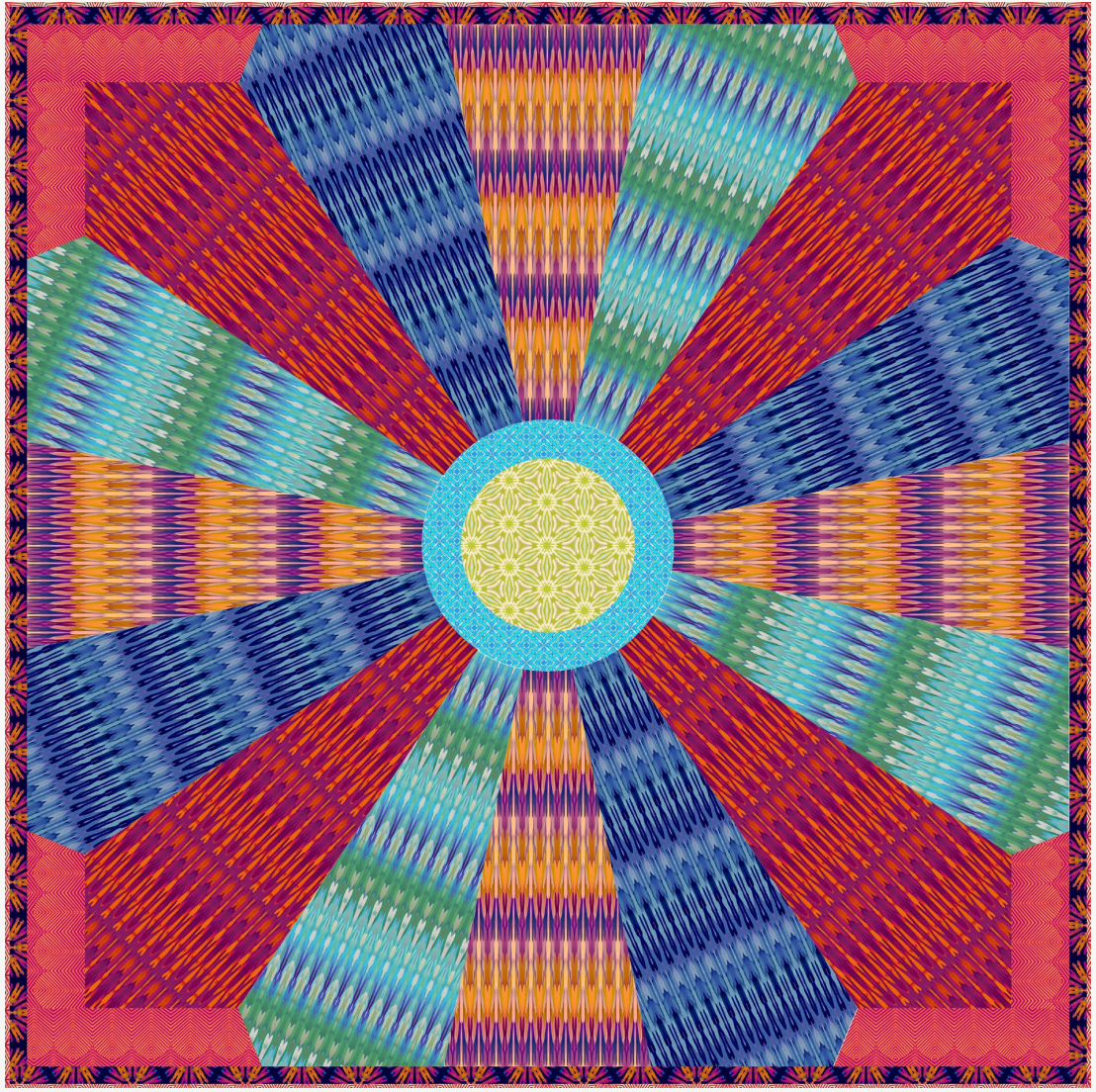 Cosmic Dresden Quilt - Download PDF Pattern