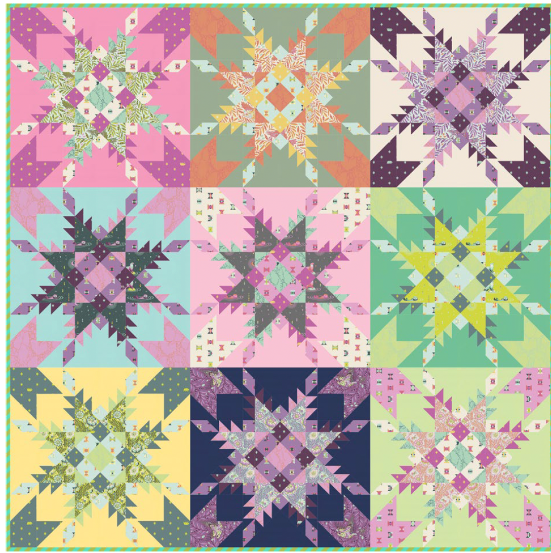 Feathered Stars Quilt - Download PDF Pattern