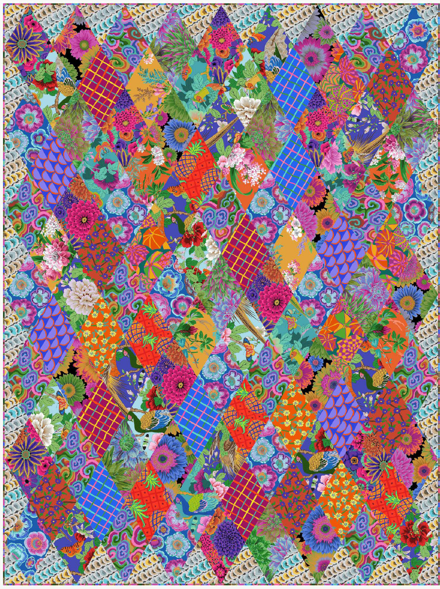 Glow up Blue Quilt - Download PDF Pattern