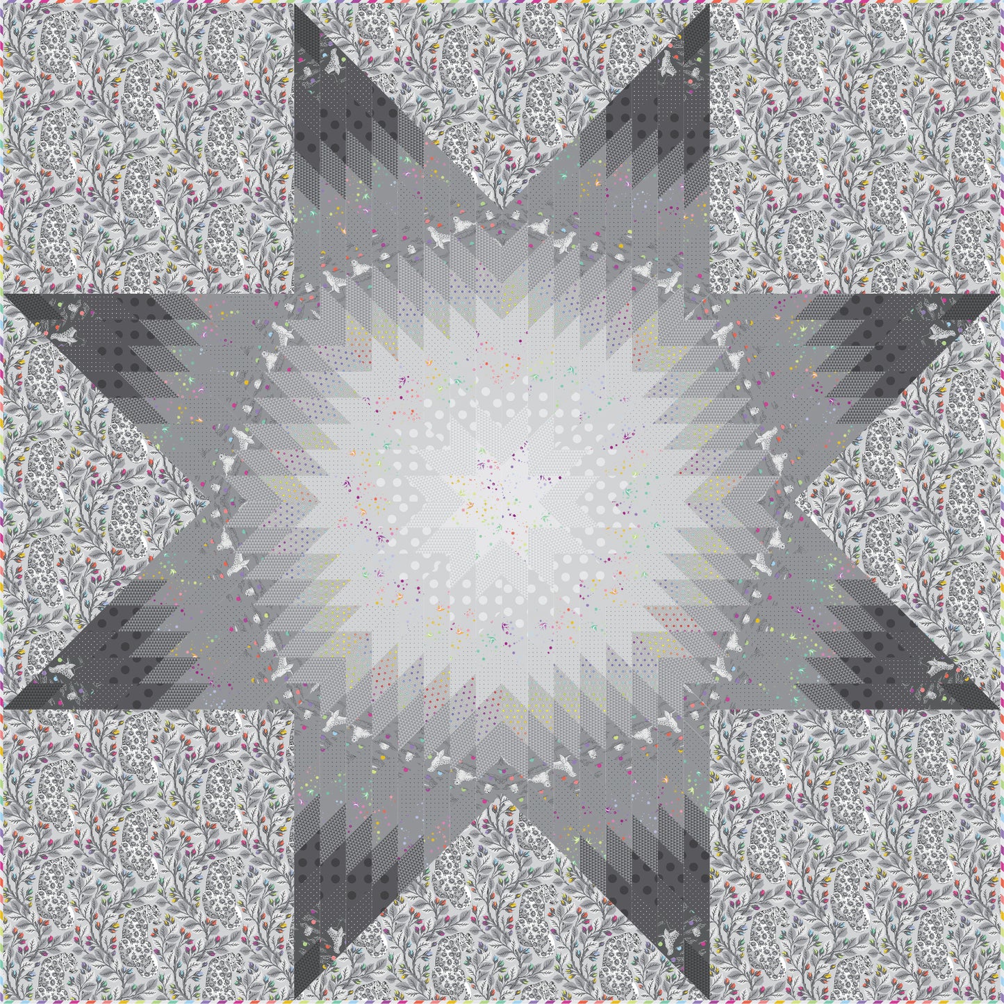 Shadow Star Quilt - Download PDF Pattern