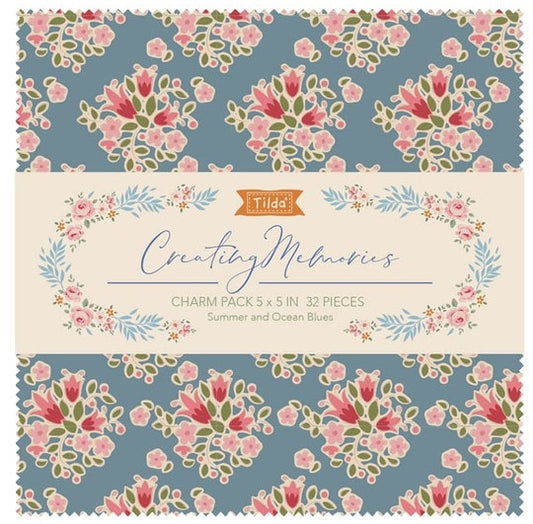 Creating Memories Charm Pack - Tilda Fabrics - 5" - 32 PCs - Summer