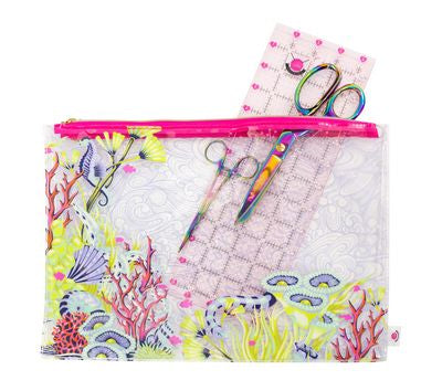 Floral Reef Medium Project Bag - Tula Pink - TPMEDFR - 14" x 10"