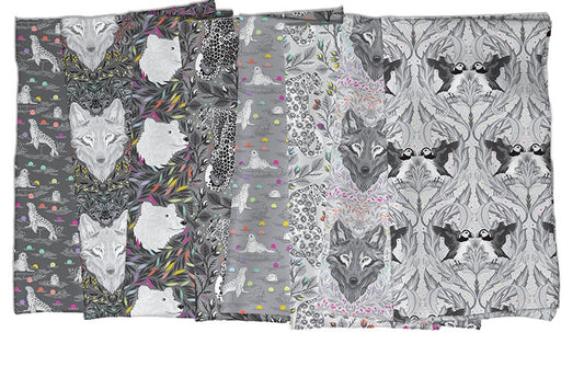 PRE-ORDER - SEW COLORFUL CURATED 1/2yd BUNDLE - Graywork by Tula Pink - October 2025