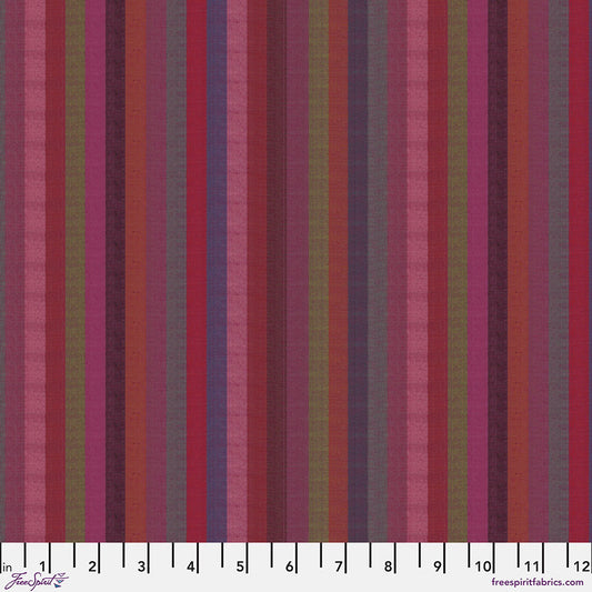 WOVEN STRIPES NARROW STRIPE Wine WSGP002 Kaffe Fassett Collective FEBRUARY 2025