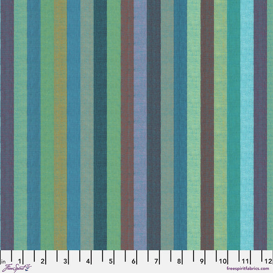 WOVEN STRIPES BROAD STRIPES Azure WSGP003 Kaffe Fassett Collective FEBRUARY 2025