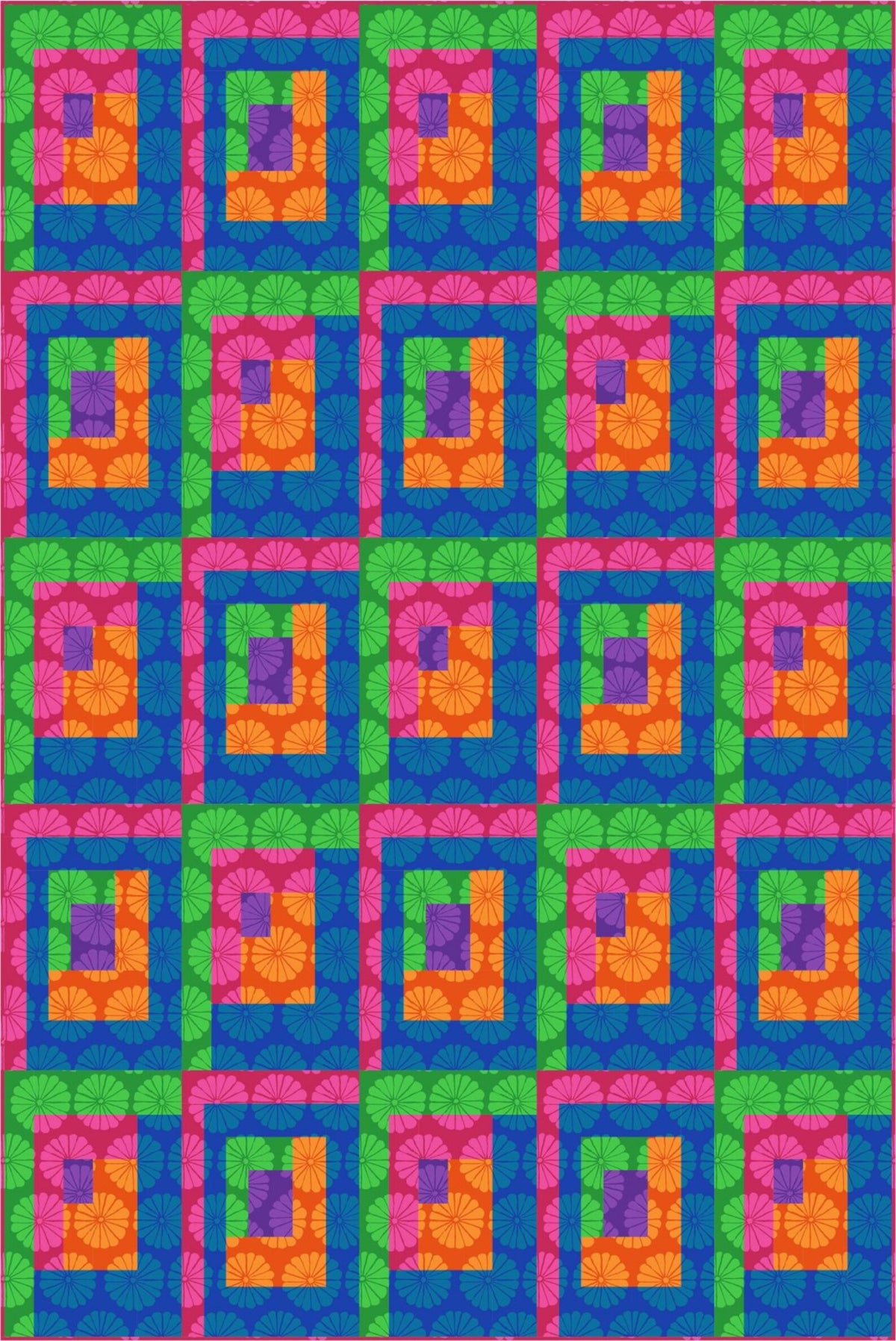Folk Art Quilt Kit – Original Kaffe Fassett Fabrics – 60" x 90"